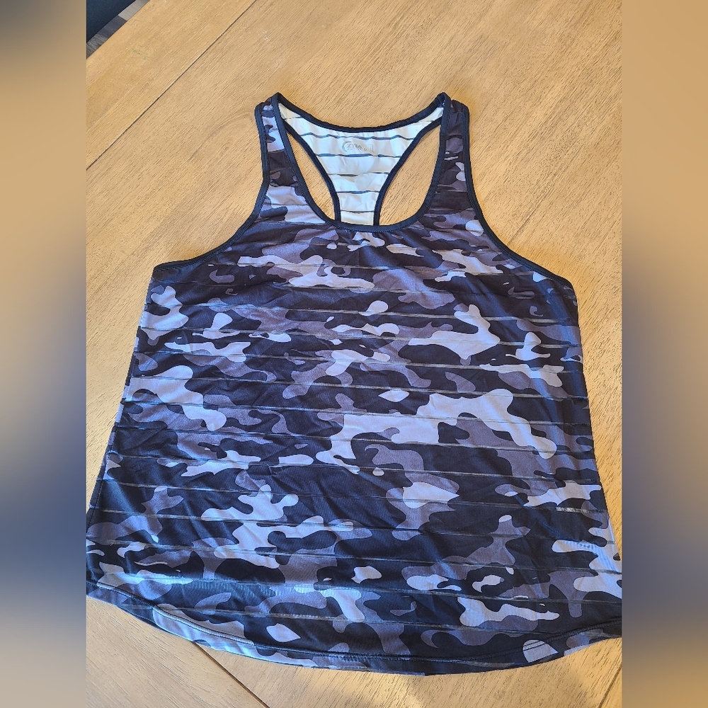 ZYIA Camo racer back